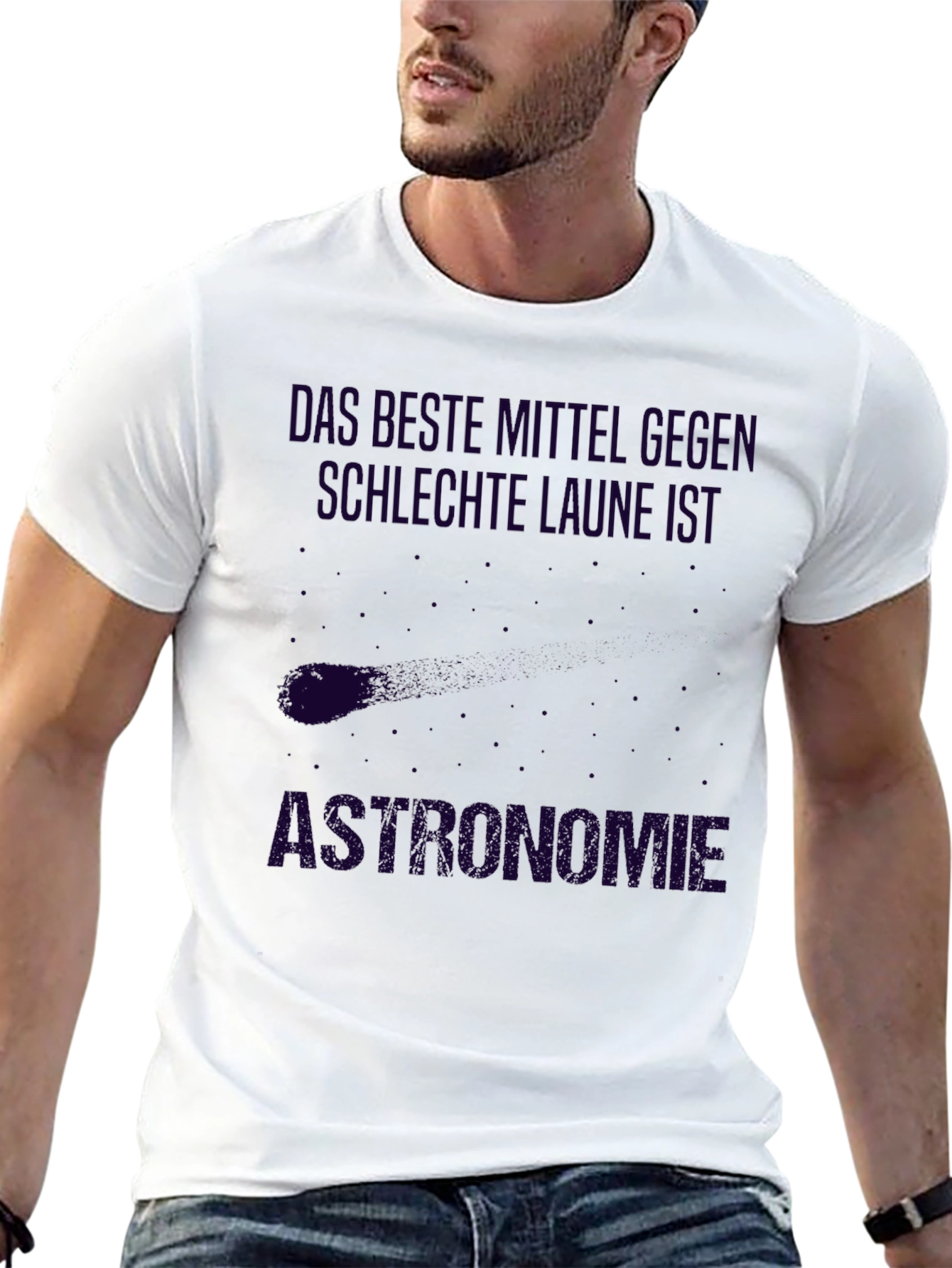 Astronomie T-Shirt Funny Astronomy Shirt German Text