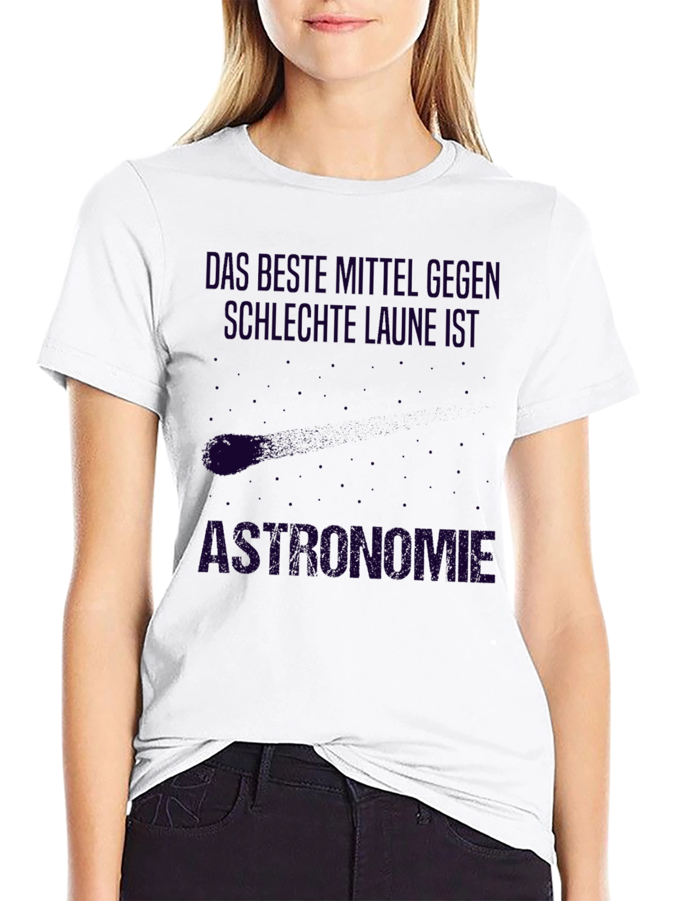 Astronomie T-Shirt Funny Astronomy Shirt German Text