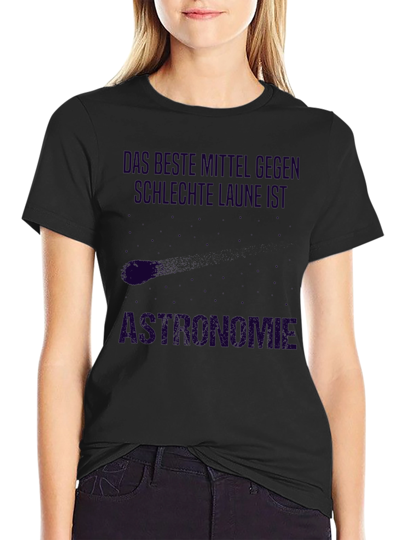 Astronomie T-Shirt Funny Astronomy Shirt German Text