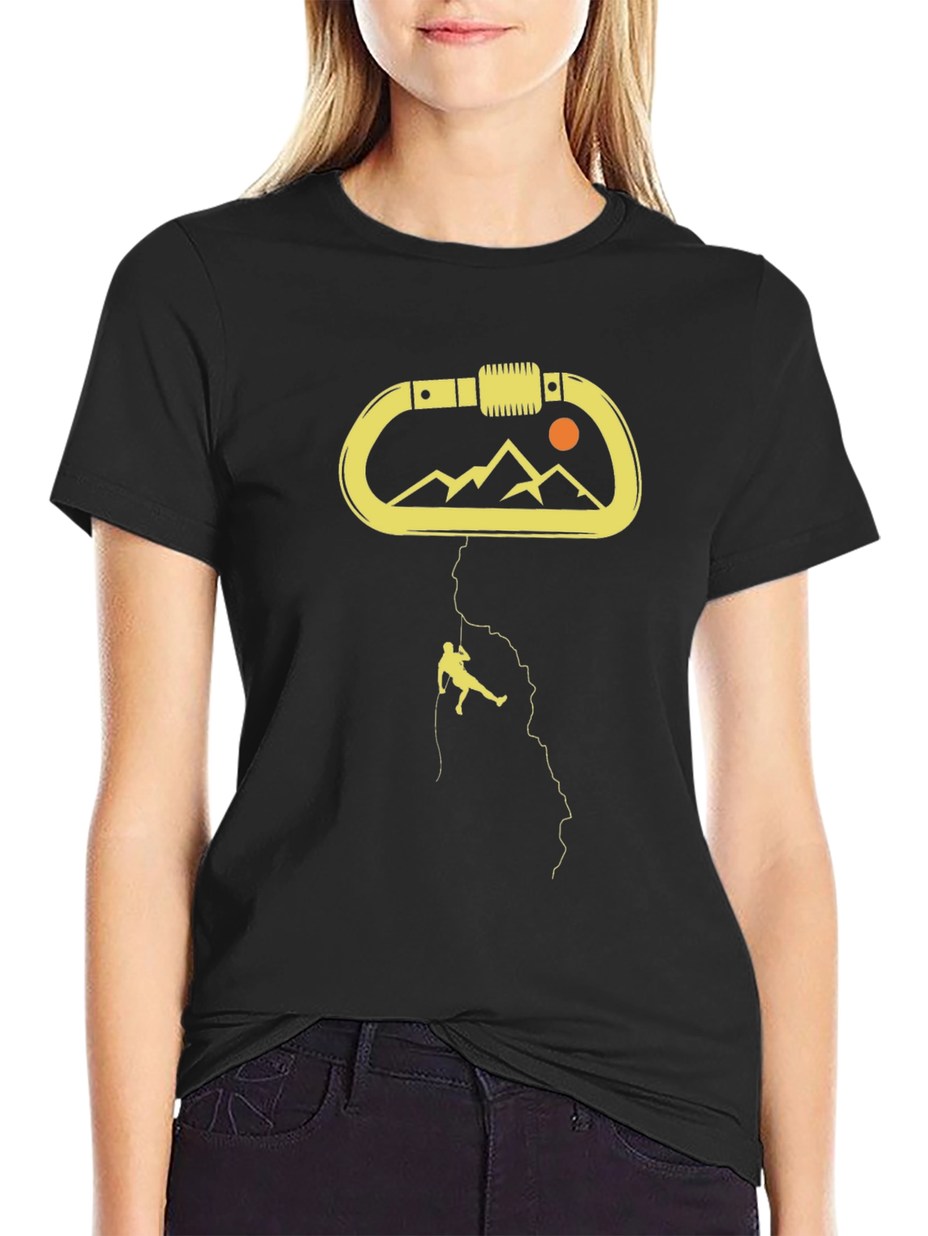 Climbing Carabiner Graphic T-Shirt