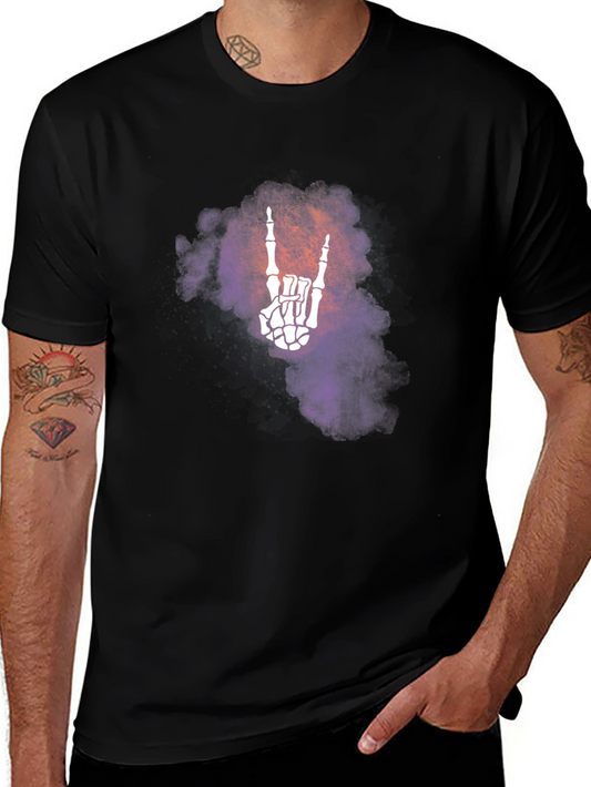 Rock On Skeleton Hand T-Shirt