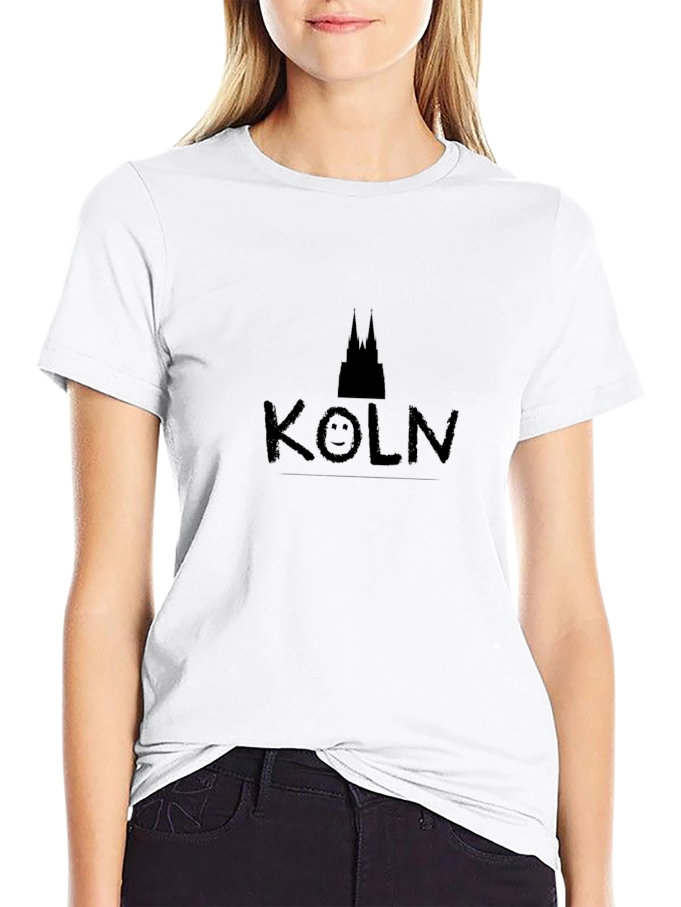 Köln T-Shirt - Cathedral & Smiley Face