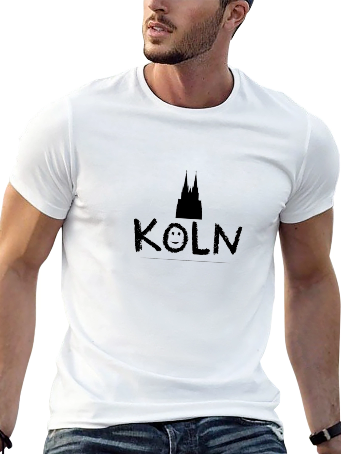 Köln T-Shirt - Cathedral & Smiley Face