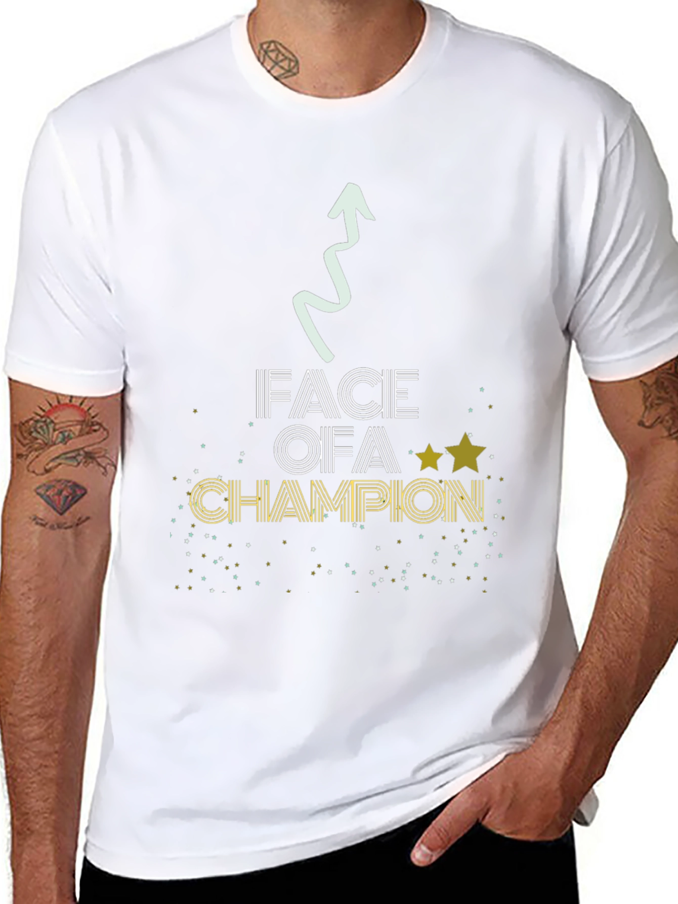 Face of a Champion T-Shirt - Motivational Tee