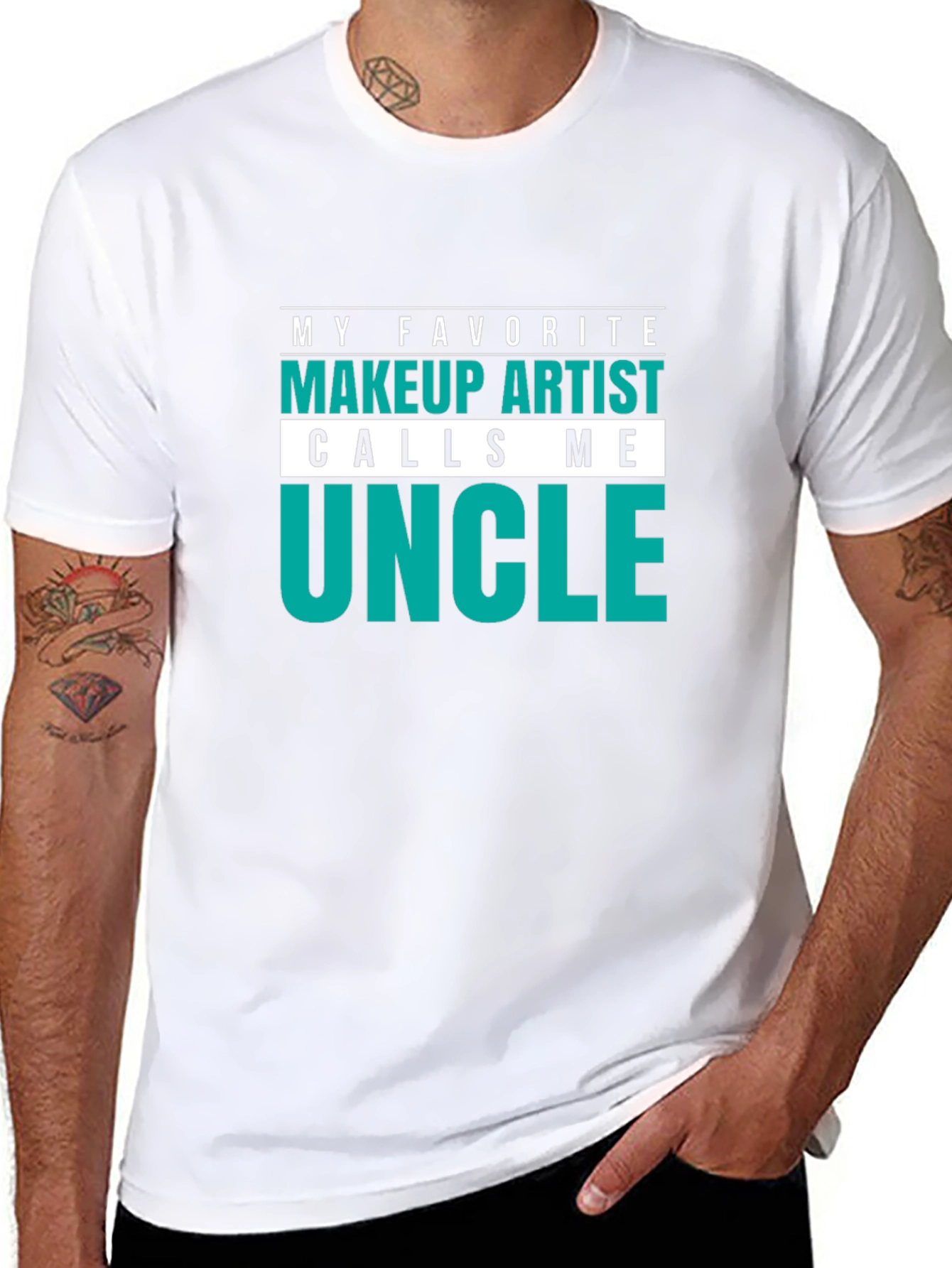 Makeup Artist Uncle T-Shirt - Black