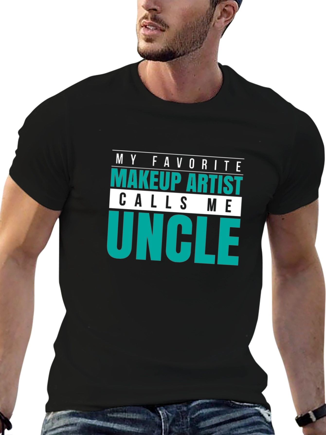 Makeup Artist Uncle T-Shirt - Black