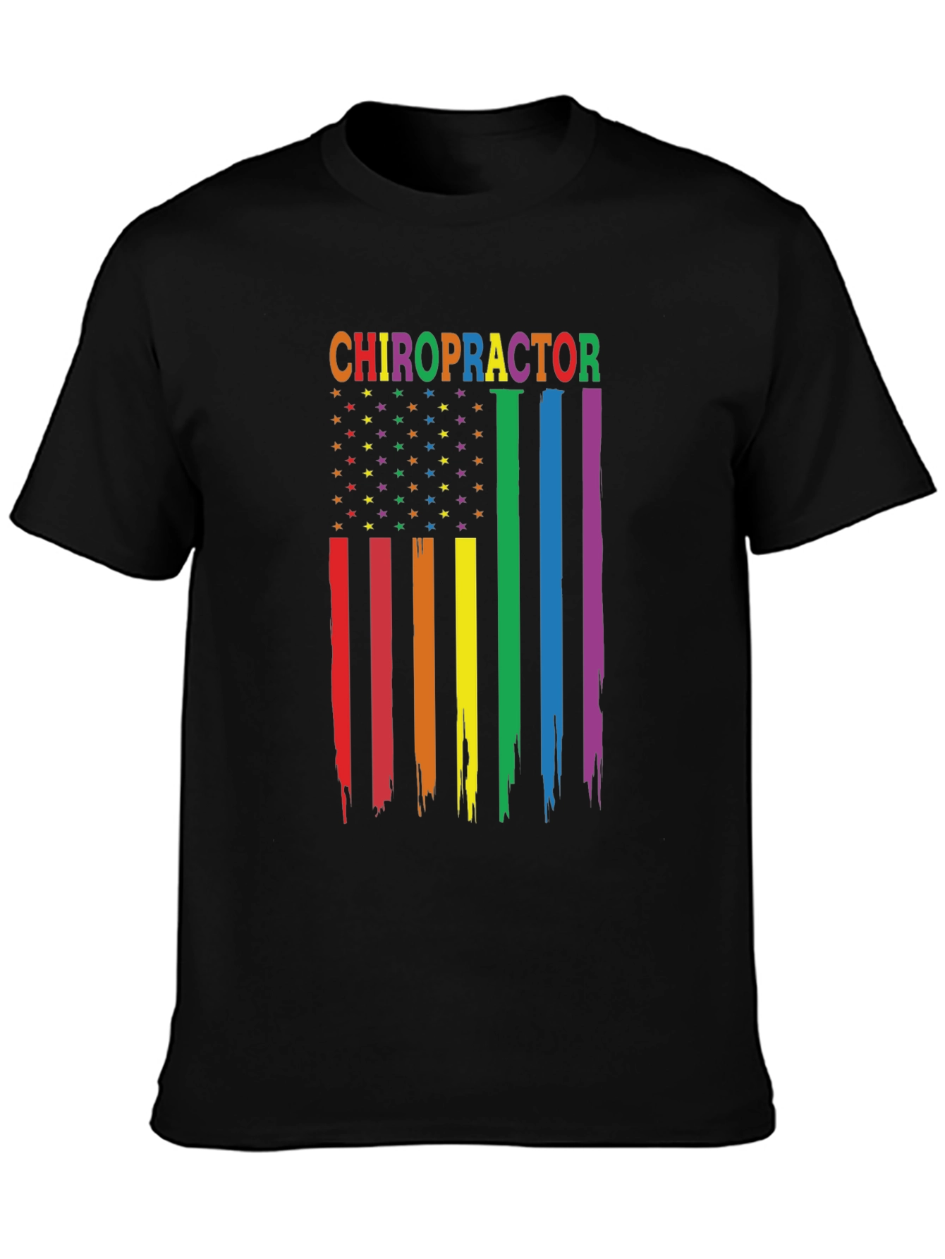 Chiropractor Pride Flag T-Shirt