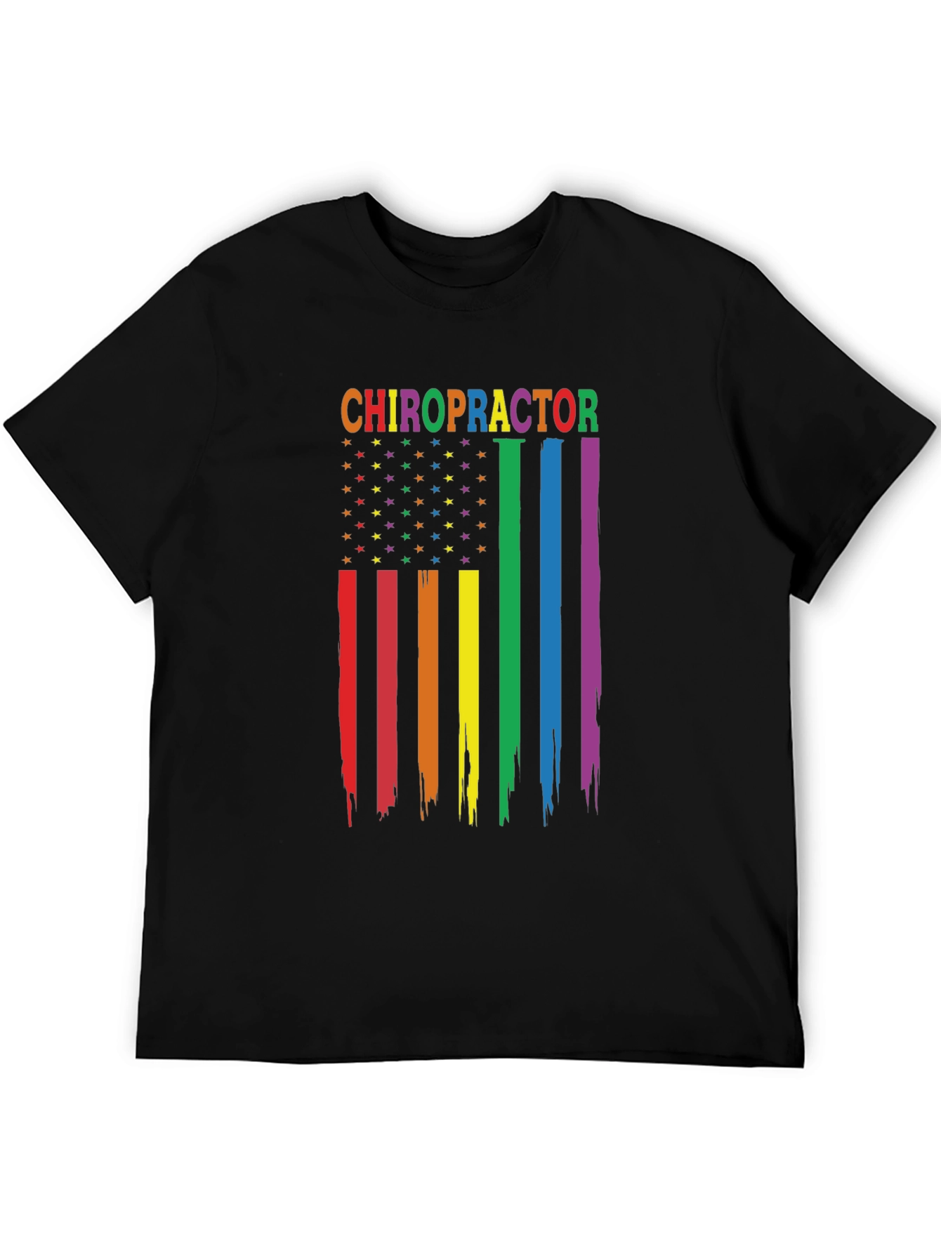 Chiropractor Pride Flag T-Shirt