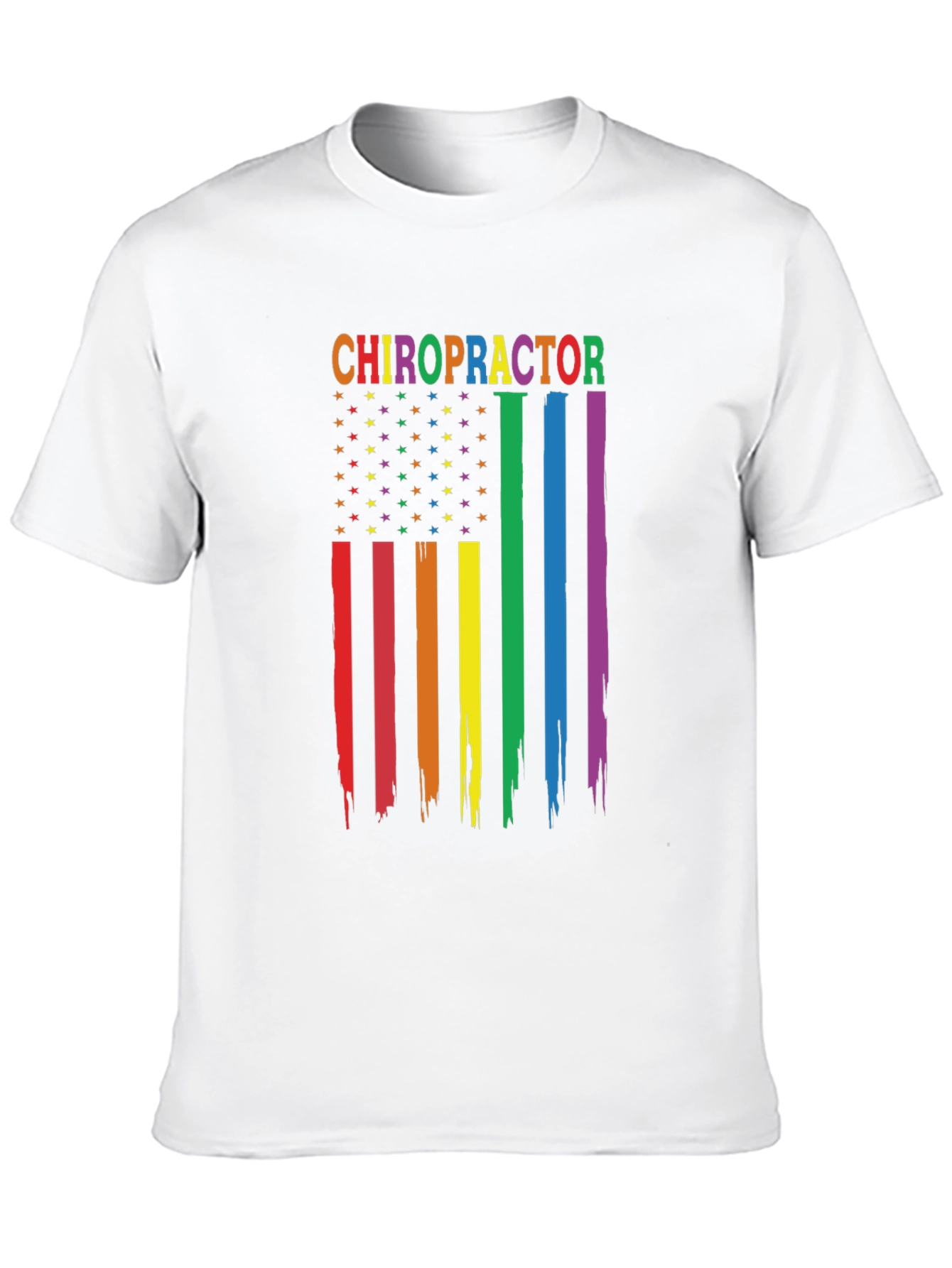 Chiropractor Pride Flag T-Shirt