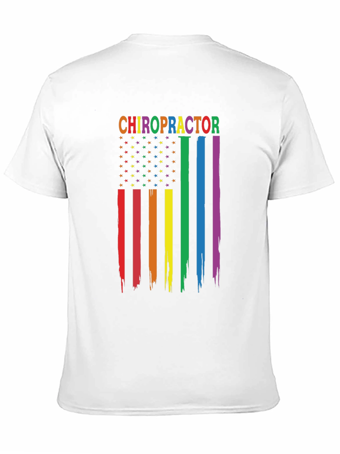 Chiropractor Pride Flag T-Shirt
