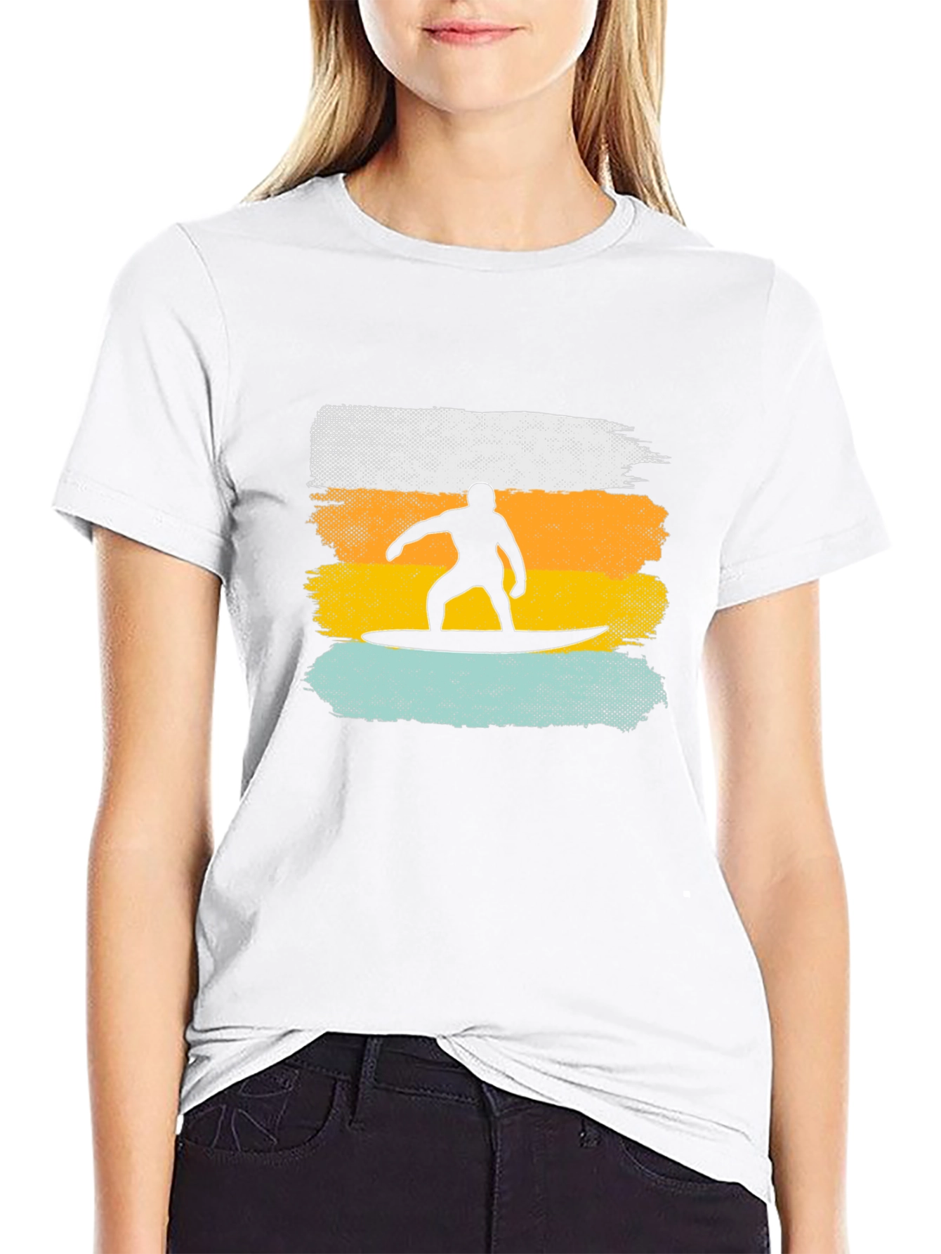 Retro Surfboard Graphic T-Shirt