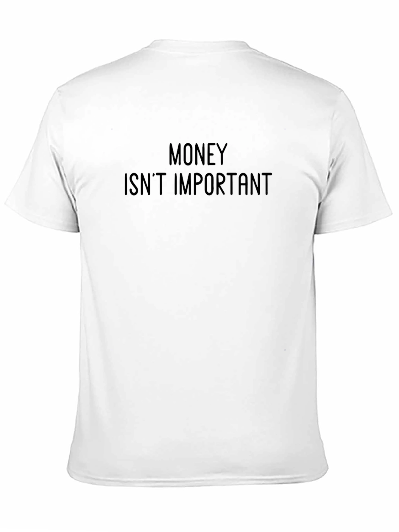 Money Isnt Important Graphic Tee - Black