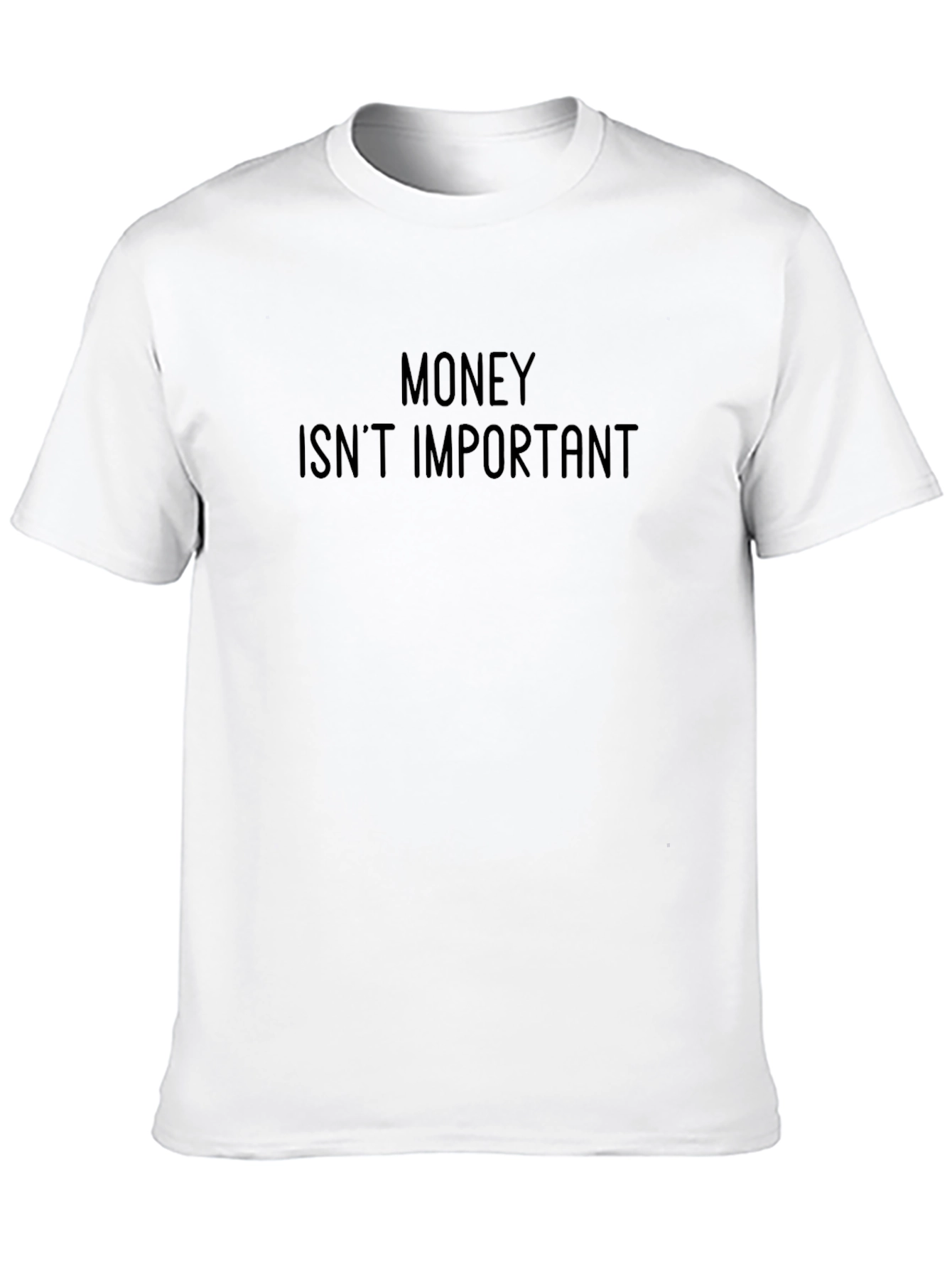 Money Isnt Important Graphic Tee - Black
