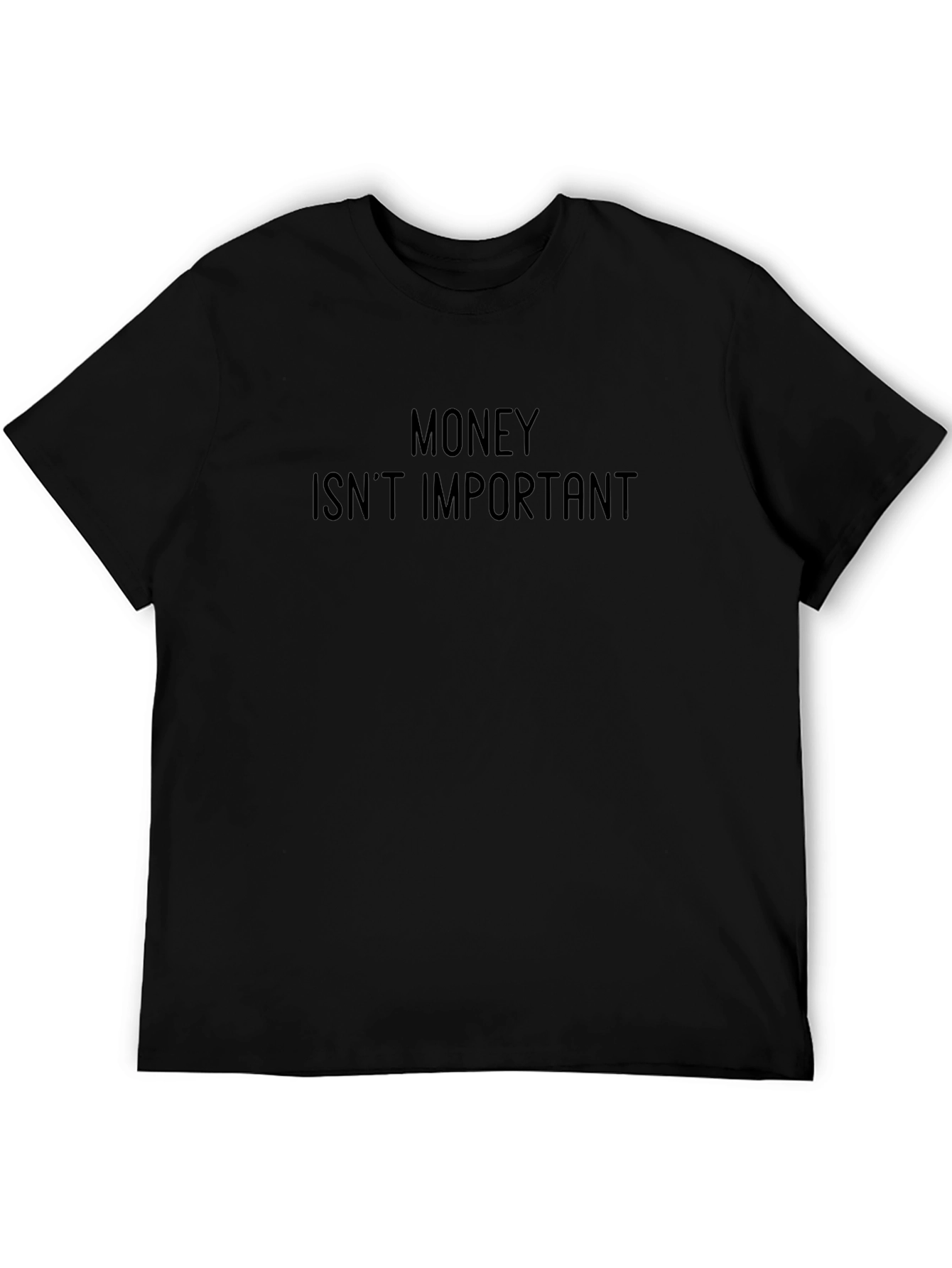 Money Isnt Important Graphic Tee - Black