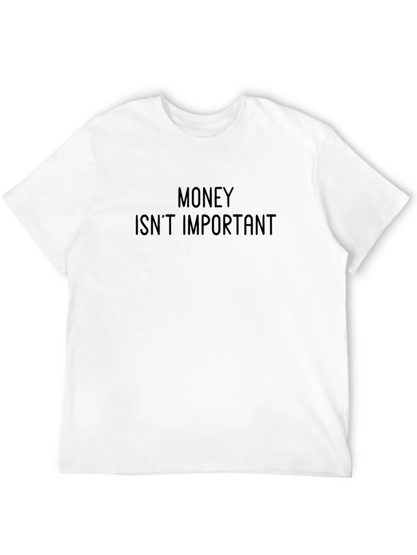Money Isnt Important Graphic Tee - Black