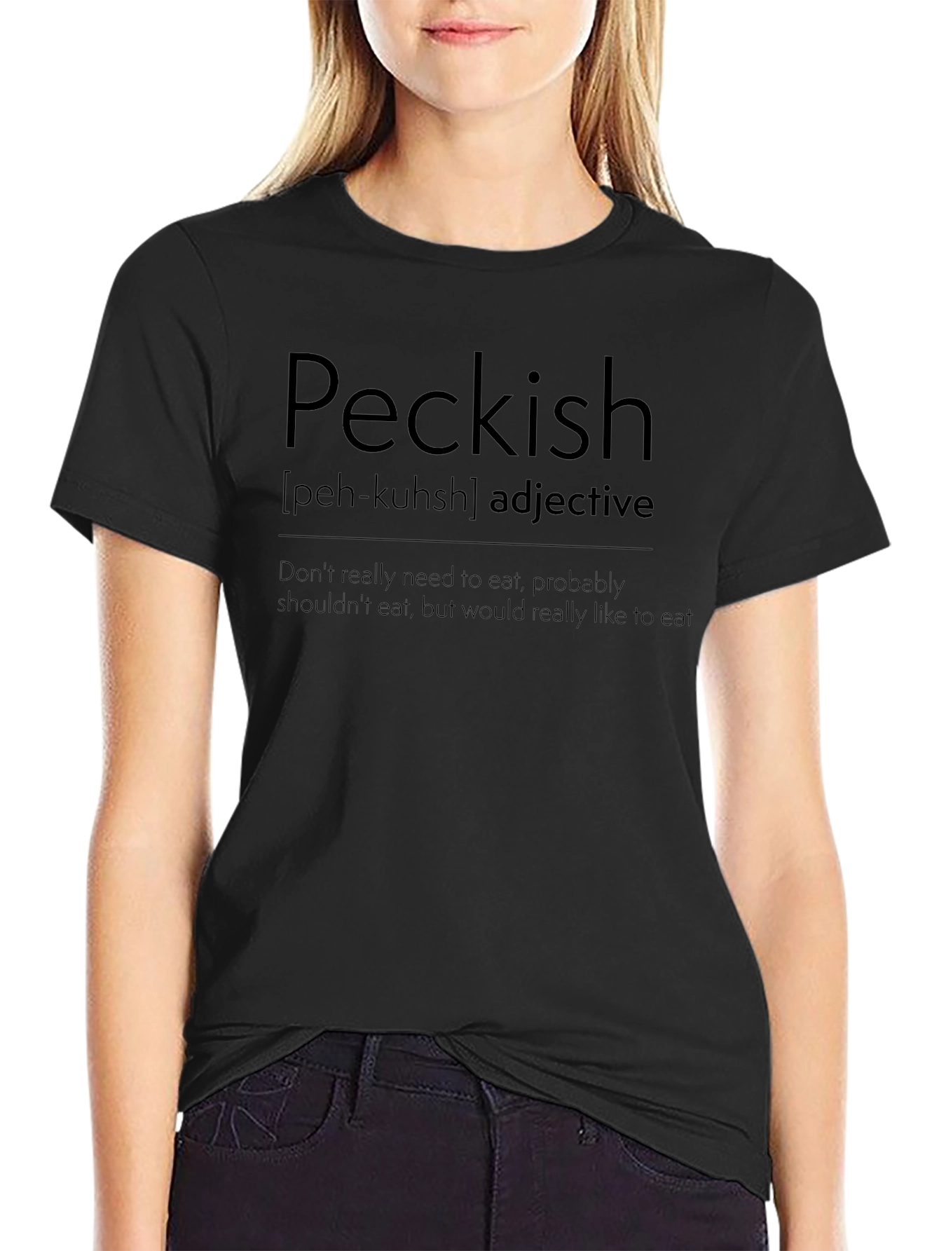 Peckish Definition T-Shirt - Funny Foodie Tee