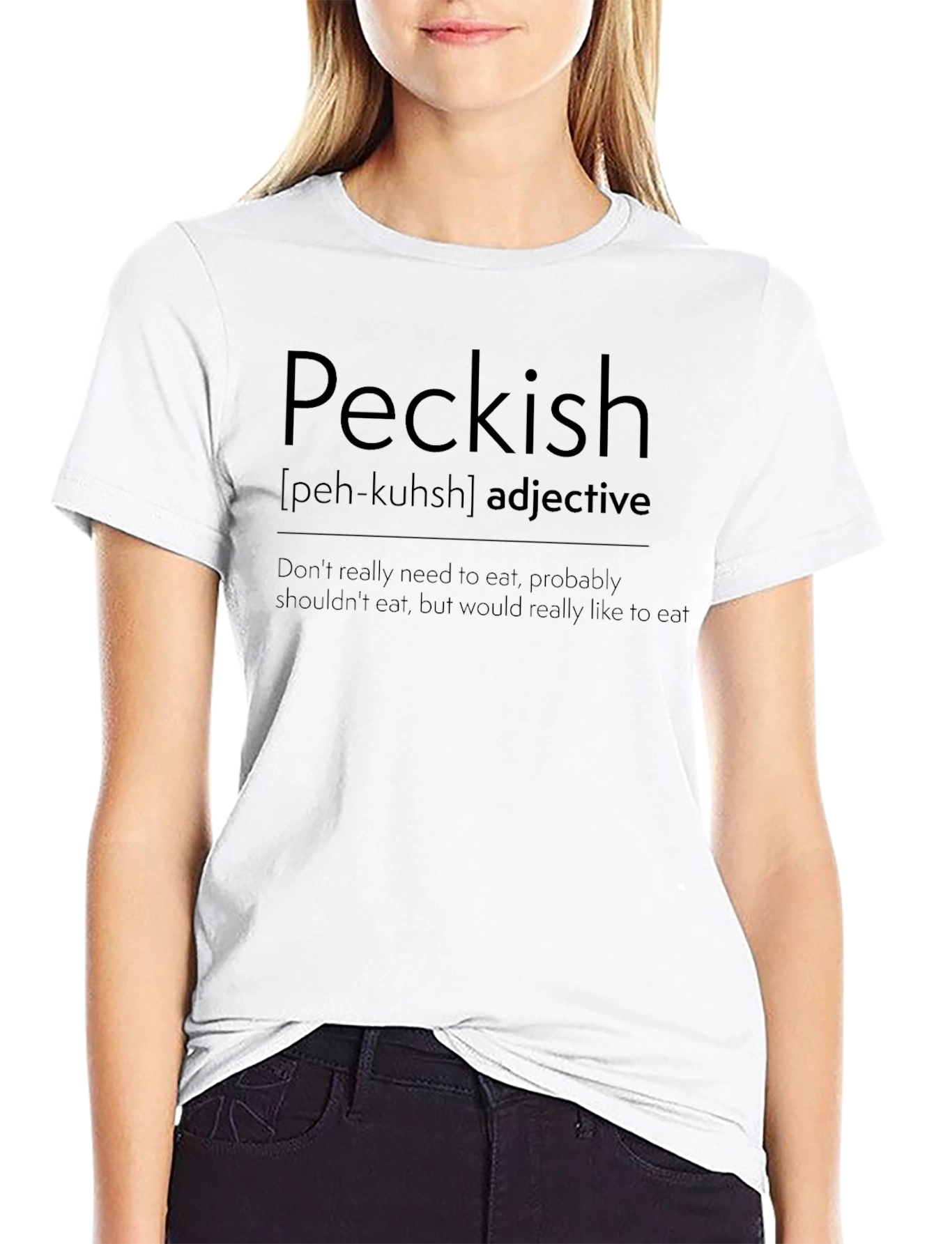 Peckish Definition T-Shirt - Funny Foodie Tee