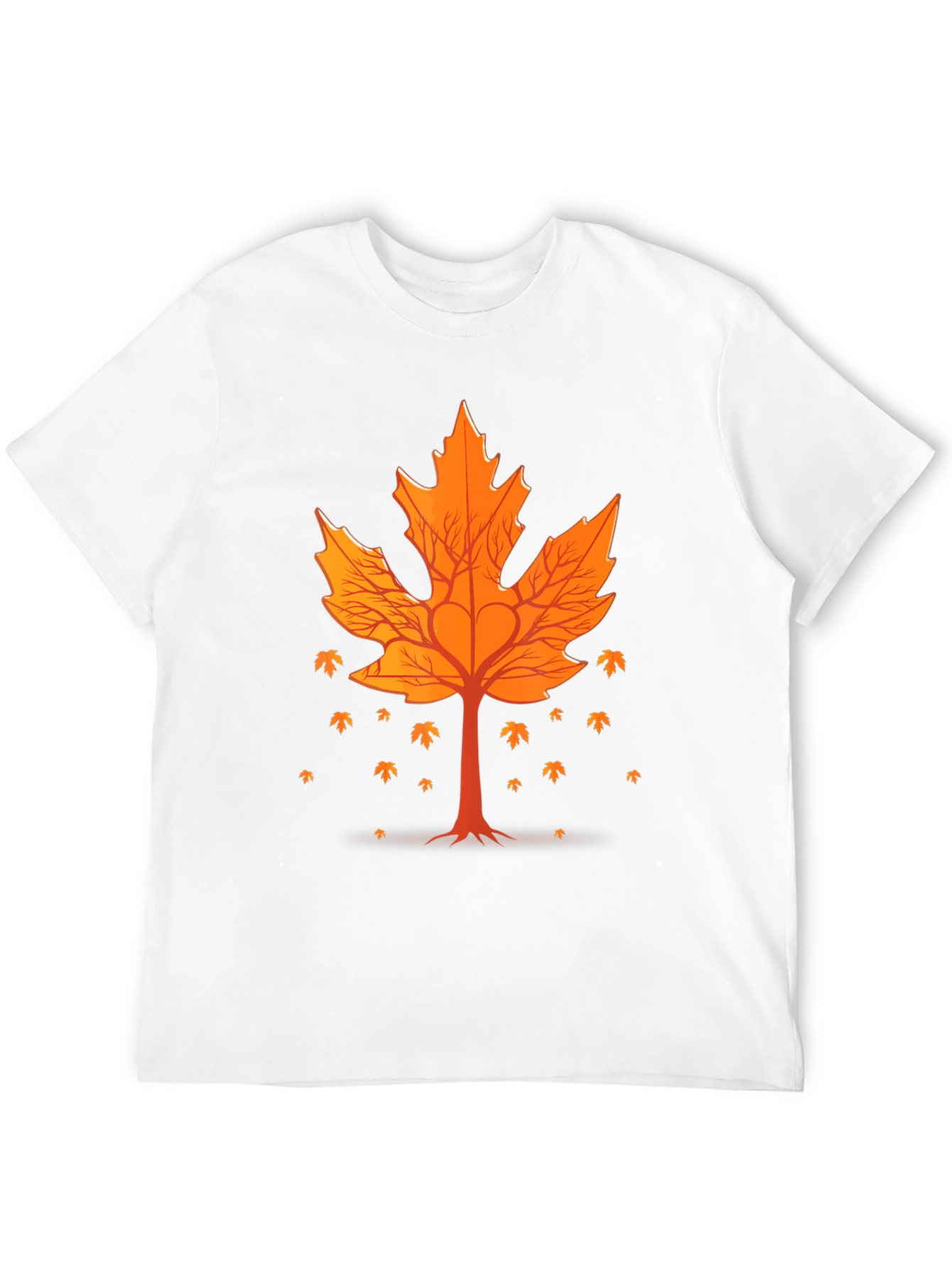 Fall Leaf Tree Graphic Tee - Nature Inspired Design