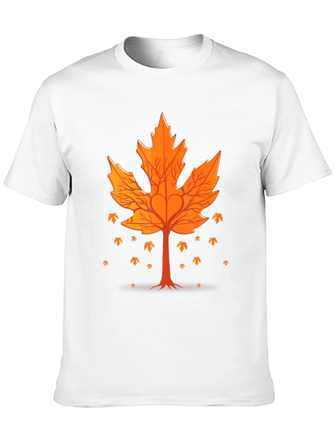 Fall Leaf Tree Graphic Tee - Nature Inspired Design