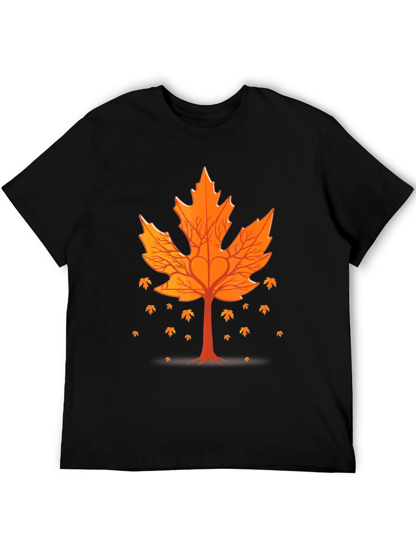Fall Leaf Tree Graphic Tee - Nature Inspired Design