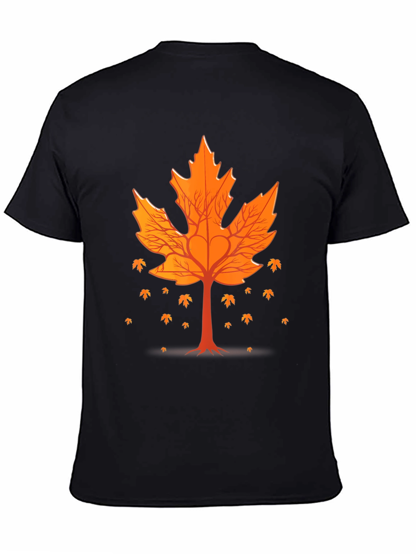 Fall Leaf Tree Graphic Tee - Nature Inspired Design