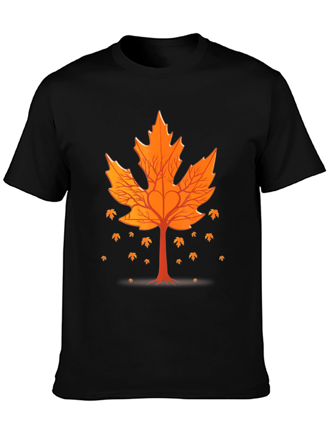 Fall Leaf Tree Graphic Tee - Nature Inspired Design